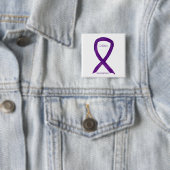 Colitis Awareness Lila Ribbon Custom Button (Beispiel)