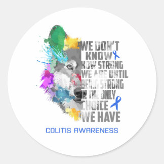 Colitis Awareness Ribbon Support Geschenke Runder Aufkleber