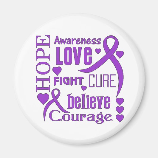 Colitis Hope Collage Magnet (Vorne)