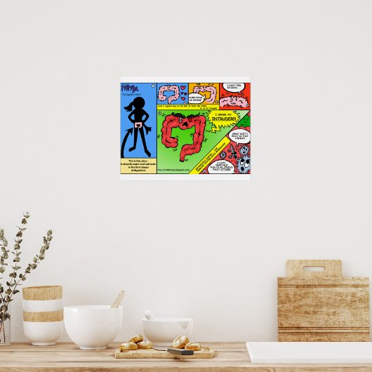 Colitis-Poster Poster (Küche)