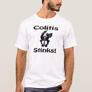 Colitis stinkt violetter Stinktier-Bewusstseins-De T-Shirt