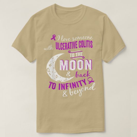 Colitis ulcerosa Colitis Bewusstsein T-Shirt (Design vorne)