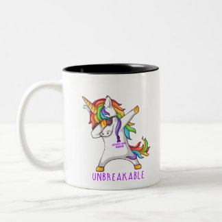 COLITIS ULCEROSA Krieger unzerbrechlich Zweifarbige Tasse
