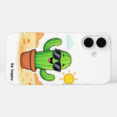 Coll Cactus | Sei glücklich Case-Mate iPhone Hülle (Rückseite (Horizontal))