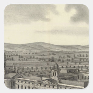 Coll Notre Dame Quadratischer Aufkleber