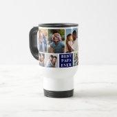 Collage 10 Photos Best Papa Ever Reisebecher (Vorderseite Links)