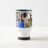 Collage 10 Photos Best Papa Ever Reisebecher (Mittel)