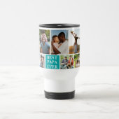 Collage 10 Photos Best Papa Ever Reisebecher (Mittel)