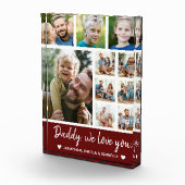 Collage 10 Photos gift for Dad Fotoblock (Rechts)