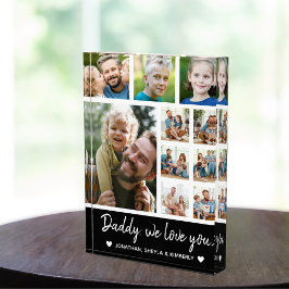 Collage 10 Photos gift for Dad Fotoblock