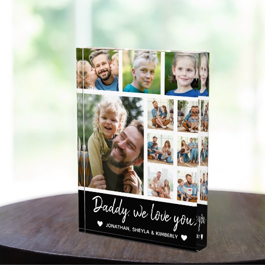 Collage 10 Photos gift for Dad Fotoblock