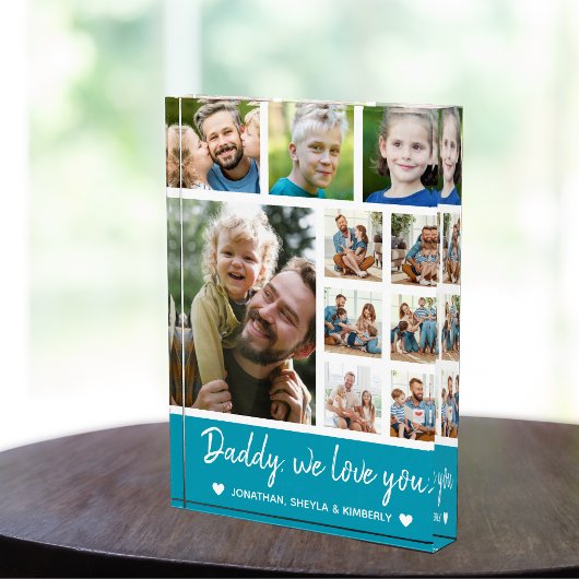 Collage 10 Photos gift for Dad Fotoblock