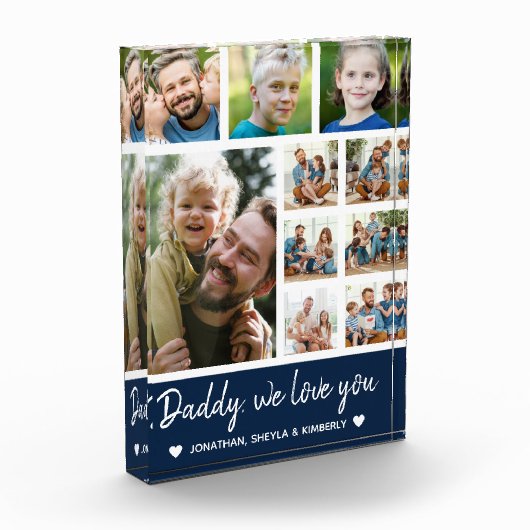 Collage 10 Photos gift for Dad Fotoblock (Links)