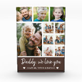 Collage 10 Photos gift for Dad Fotoblock (Vorderseite)