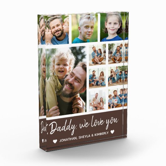 Collage 10 Photos gift for Dad Fotoblock (Links)