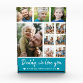 Collage 10 Photos gift for Dad Fotoblock (Vorderseite)