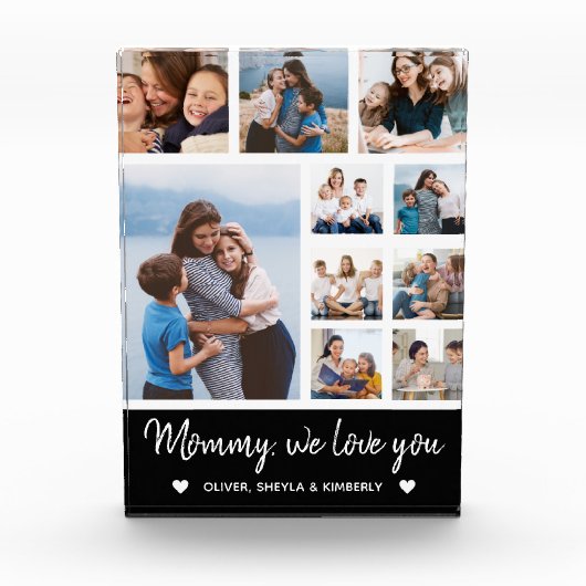 Collage 10 Photos gift for Mom Fotoblock (Vorderseite)