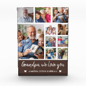 Collage 10 Photos Grandpa We Love you Fotoblock (Vorderseite)