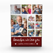 Collage 10 Photos Grandpa We Love you Fotoblock (Vorderseite)