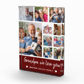 Collage 10 Photos Grandpa We Love you Fotoblock (Rechts)