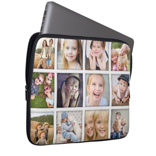 Collage 12 Foto Laptopschutzhülle (Vorne Rechts)