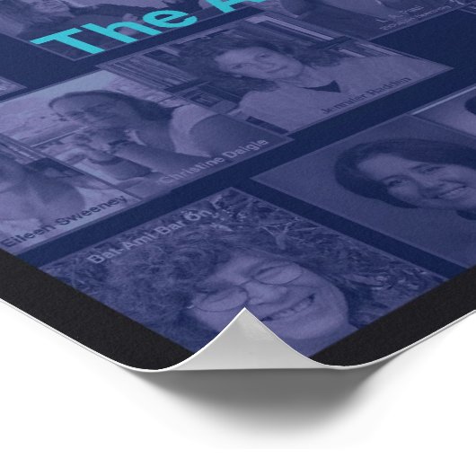 Collage 1 (Blue) Poster (Ecke)