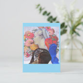 Collage 2023 Blue Fee Postkarte (Stehend Vorderseite)