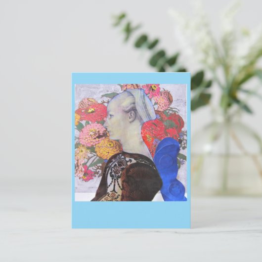 Collage 2023 Blue Fee Postkarte (Stehend Vorderseite)