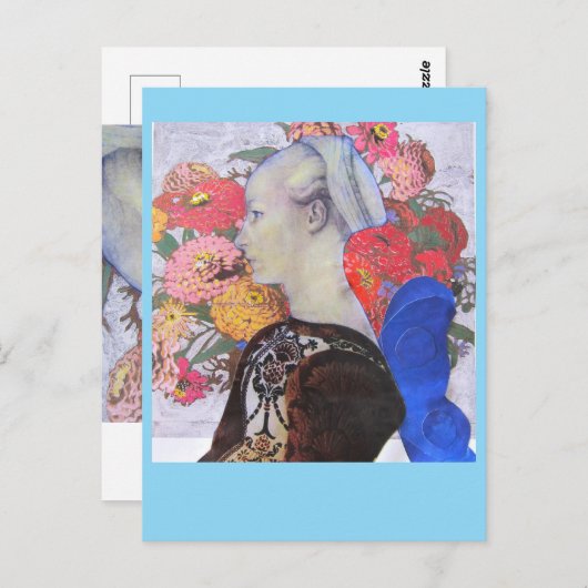 Collage 2023 Blue Fee Postkarte (Vorne/Hinten)