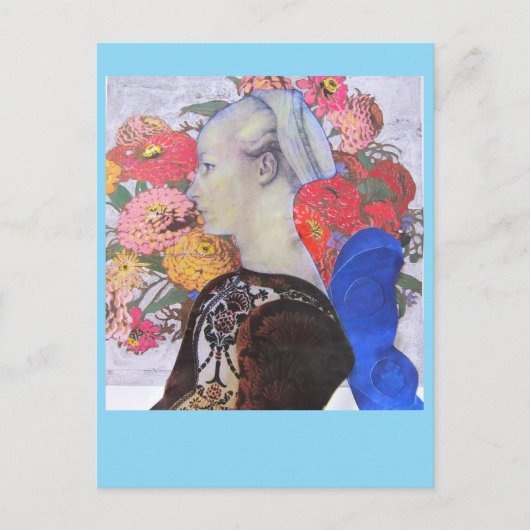 Collage 2023 Blue Fee Postkarte (Vorderseite)