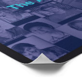 Collage 2 (Blue) Poster (Ecke)