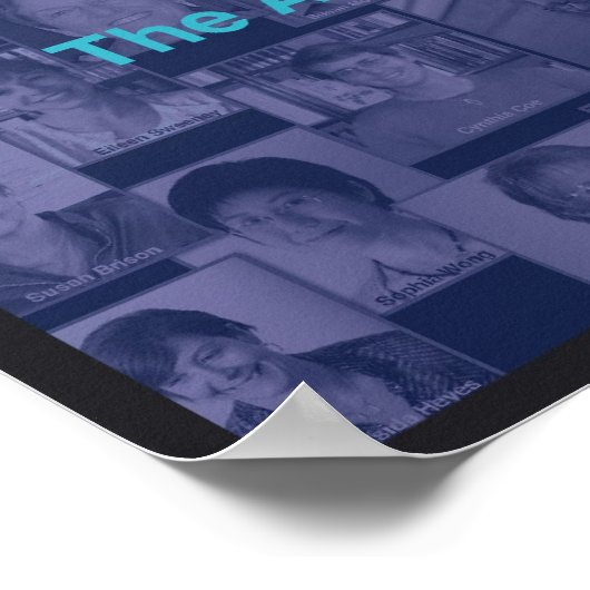 Collage 2 (Blue) Poster (Ecke)