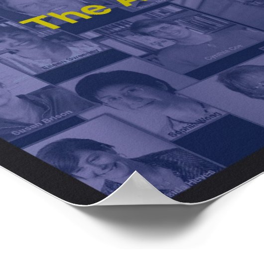 Collage 2 (Gelb) Poster (Ecke)