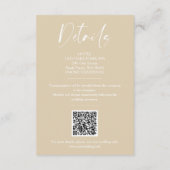 Collage 2 Photos Be Our Guest Romantic Wedding Begleitkarte (Rückseite)