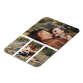 Collage 2 Photos Couple Happy Thanksgiving Magnet (Linke Seite)