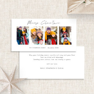 Collage 4 Pictures Foto Streifen Frohe Weihnachten