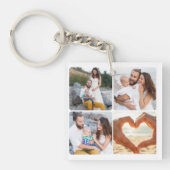 Collage 5 Foto Personalisiert Schlüsselanhänger (Vorderseite)