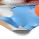 Collage 5 Fotos mit Familienname, Chalkboard Poster (Ecke)