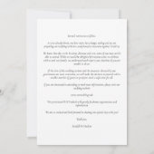 Collage 5 Photos Covid19 Chic Be Our Guest Wedding Save The Date (Rückseite)