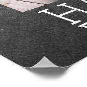 Collage 6 Fotos auf Chalkboard Happy Alles Poster (Ecke)