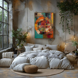 Collage Abstracto de Círculo Colorido Fotodruck