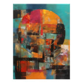 Collage Abstracto de Círculo Geométrico Fotodruck (Vorne)