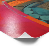 Collage Abstracto de Círculos Coloridos Fotodruck (Ecke)