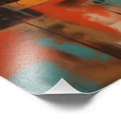 Collage Abstracto de Líneas y Colores Fotodruck (Ecke)