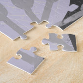 Collage Abstrakt Brush Strokes farblich Puzzle (Seite)