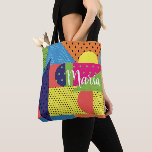 Collage Abstrakt Colorful 90s Tasche (Von Nahem)