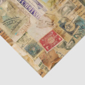 Collage Aged Postage Ephemera Seidenpapier (Ausschnitt)