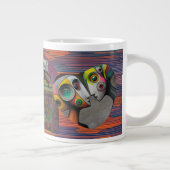 Collage and Color Jumbo-Tasse (Rechts)