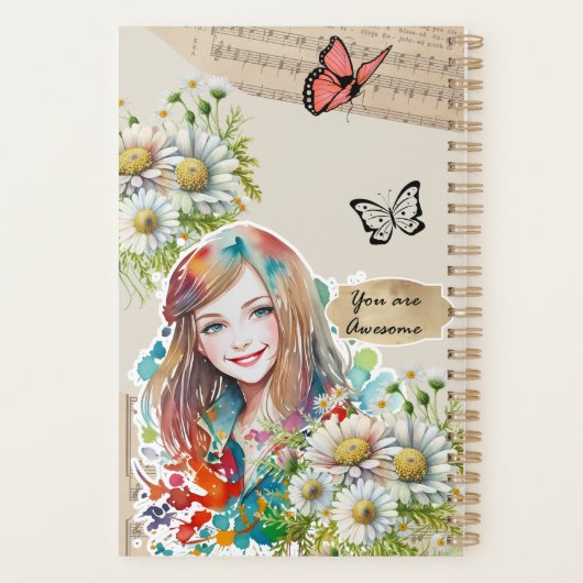 Collage Art April, Daisy Planer (Rückseite)