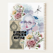 Collage Art Birthday Flowers Planer (Rückseite)